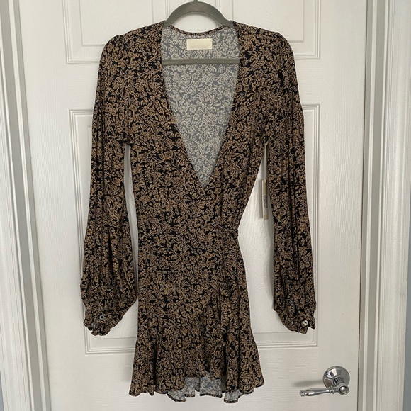 NWT Capulet long sleeve mini wrap dress - Picture 2 of 12